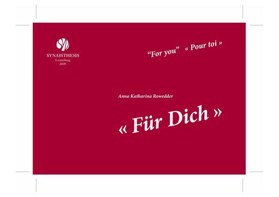 Für Dich. Eine Reise in die Welt der Synästhesie